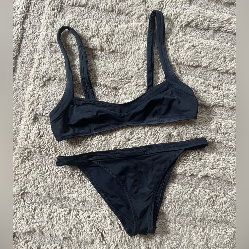 Solid & Striped Classic Black Bikini - image 1